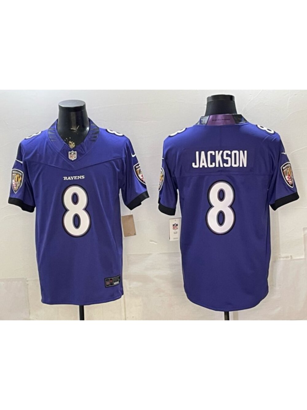 Lamar Jackson Stitched Purple Jersey Vapor